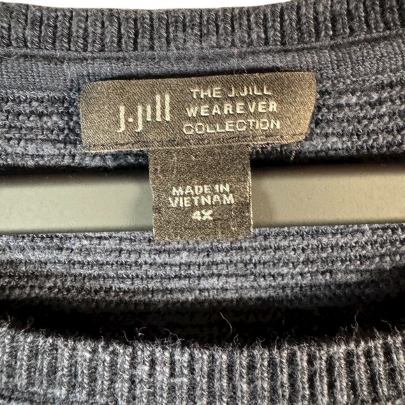 J Jill WearEver Collection‎ Size 4x Striped Relaxed Fit Knit Sweater - Picture 3 of 7